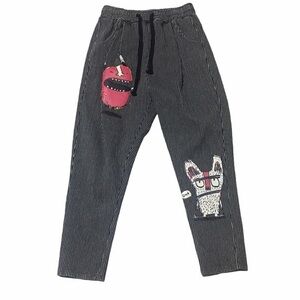 Liu Wan monster cropped knit pants. Sz S/M